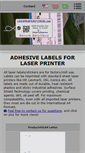 Mobile Screenshot of laserprinterstickers.com